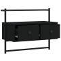 Schwarzer TV-Wandschrank aus Holzwerkstoff, 60,5 x 30 x 51 cm von vidaXL, TV-Möbel - Ref: Foro24-833453, Preis: 30,02 €, Raba...