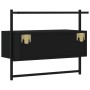 Schwarzer TV-Wandschrank aus Holzwerkstoff, 60,5 x 30 x 51 cm von vidaXL, TV-Möbel - Ref: Foro24-833453, Preis: 30,02 €, Raba...
