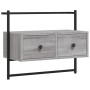 Wand-TV-Möbel aus grauem Sonoma-Ingenieurholz 60,5x30x51 cm von vidaXL, TV-Möbel - Ref: Foro24-833456, Preis: 40,63 €, Rabatt: %