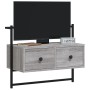 Wand-TV-Möbel aus grauem Sonoma-Ingenieurholz 60,5x30x51 cm von vidaXL, TV-Möbel - Ref: Foro24-833456, Preis: 40,63 €, Rabatt: %