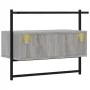 Wall-mounted TV stand in gray Sonoma engineered wood, 60.5x30x51 cm by vidaXL, TV Furniture - Ref: Foro24-833456, Price: 40,1...