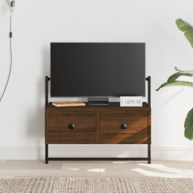 Mueble TV de pared madera ingeniería marrón roble 60,5x30x51 cm de vidaXL, Muebles TV - Ref: Foro24-833457, Precio: 35,01 €, ...