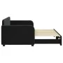 Black velvet trundle sofa bed 80x200 cm by vidaXL, Beds and slatted bases - Ref: Foro24-3196926, Price: 248,39 €, Discount: %