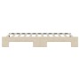 Trundle sofa bed cream fabric 90x200 cm by vidaXL, Beds and slatted bases - Ref: Foro24-3197430, Price: 249,14 €, Discount: %