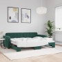 Sofá cama nido terciopelo verde oscuro 80x200 cm de vidaXL, Camas y somieres - Ref: Foro24-3196924, Precio: 261,67 €
