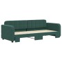 Sofá cama nido terciopelo verde oscuro 80x200 cm de vidaXL, Camas y somieres - Ref: Foro24-3196924, Precio: 261,67 €
