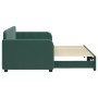 Sofá cama nido terciopelo verde oscuro 80x200 cm de vidaXL, Camas y somieres - Ref: Foro24-3196924, Precio: 261,67 €