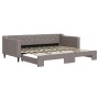 Trundle sofa bed taupe gray fabric 90x200 cm by vidaXL, Beds and slatted bases - Ref: Foro24-3197429, Price: 250,25 €, Discou...