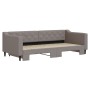 Trundle sofa bed taupe gray fabric 90x200 cm by vidaXL, Beds and slatted bases - Ref: Foro24-3197429, Price: 250,25 €, Discou...