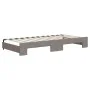Sofá cama nido tela gris taupe 90x200 cm de vidaXL, Camas y somieres - Ref: Foro24-3197429, Precio: 250,46 €, Descuento: %