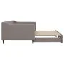 Sofá cama nido tela gris taupe 90x200 cm de vidaXL, Camas y somieres - Ref: Foro24-3197429, Precio: 250,46 €, Descuento: %