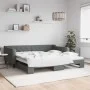 Sofá cama nido tela gris oscuro 100x200 cm de vidaXL, Camas y somieres - Ref: Foro24-3197432, Precio: 261,49 €, Descuento: %