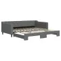 Sofá cama nido tela gris oscuro 100x200 cm de vidaXL, Camas y somieres - Ref: Foro24-3197432, Precio: 261,49 €, Descuento: %