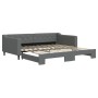 Trundle sofa bed dark gray fabric 100x200 cm by vidaXL, Beds and slatted bases - Ref: Foro24-3197432, Price: 261,06 €, Discou...