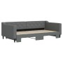Trundle sofa bed dark gray fabric 100x200 cm by vidaXL, Beds and slatted bases - Ref: Foro24-3197432, Price: 261,06 €, Discou...