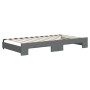 Trundle sofa bed dark gray fabric 100x200 cm by vidaXL, Beds and slatted bases - Ref: Foro24-3197432, Price: 261,06 €, Discou...