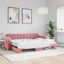 Sofá cama nido terciopelo rosa 80x200 cm de vidaXL, Camas y somieres - Ref: Foro24-3196925, Precio: 255,90 €, Descuento: %