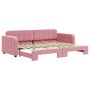 Ausziehbares Schlafsofa aus rosafarbenem Samt, 80 x 200 cm von vidaXL, Betten und Lattenroste - Ref: Foro24-3196925, Preis: 2...