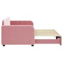 Sofá cama nido terciopelo rosa 80x200 cm de vidaXL, Camas y somieres - Ref: Foro24-3196925, Precio: 255,90 €, Descuento: %