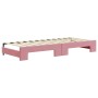 Sofá cama nido terciopelo rosa 80x200 cm de vidaXL, Camas y somieres - Ref: Foro24-3196925, Precio: 255,90 €, Descuento: %