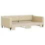 Sofá cama nido tela crema 100x200 cm de vidaXL, Camas y somieres - Ref: Foro24-3197435, Precio: 263,25 €, Descuento: %