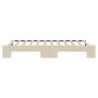 Trundle sofa bed cream fabric 100x200 cm by vidaXL, Beds and slatted bases - Ref: Foro24-3197435, Price: 260,56 €, Discount: %