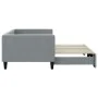 Trundle sofa bed light gray fabric 90x200 cm by vidaXL, Beds and slatted bases - Ref: Foro24-3196578, Price: 249,83 €, Discou...