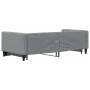 Trundle sofa bed light gray fabric 90x200 cm by vidaXL, Beds and slatted bases - Ref: Foro24-3196578, Price: 249,83 €, Discou...