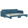 Ausziehbares Schlafsofa aus blauem Samt, 80 x 200 cm von vidaXL, Betten und Lattenroste - Ref: Foro24-3196921, Preis: 245,70 ...
