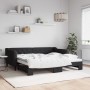 Sofá cama nido tela negro 90x190 cm de vidaXL, Camas y somieres - Ref: Foro24-3197438, Precio: 245,81 €, Descuento: %
