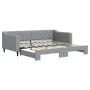 Sofá cama nido tela gris claro 90x190 cm de vidaXL, Camas y somieres - Ref: Foro24-3197436, Precio: 242,41 €, Descuento: %