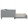 Sofá cama nido tela gris claro 90x190 cm de vidaXL, Camas y somieres - Ref: Foro24-3197436, Precio: 242,41 €, Descuento: %