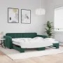 Sofá cama nido terciopelo verde oscuro 100x200 cm de vidaXL, Camas y somieres - Ref: Foro24-3196938, Precio: 263,24 €, Descue...