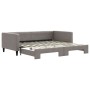 Ausziehbares Schlafsofa, taupegrauer Stoff, 100 x 200 cm von vidaXL, Betten und Lattenroste - Ref: Foro24-3196586, Preis: 261...
