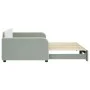 Sofá cama nido terciopelo gris claro 100x200 cm de vidaXL, Camas y somieres - Ref: Foro24-3196936, Precio: 310,73 €, Descuent...
