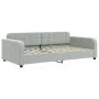 Sofá cama nido terciopelo gris claro 100x200 cm de vidaXL, Camas y somieres - Ref: Foro24-3196936, Precio: 310,73 €, Descuent...
