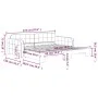 Sofá cama nido terciopelo gris claro 100x200 cm de vidaXL, Camas y somieres - Ref: Foro24-3196936, Precio: 310,73 €, Descuent...