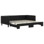 Sofá cama nido tela negro 100x200 cm de vidaXL, Camas y somieres - Ref: Foro24-3196585, Precio: 265,46 €, Descuento: %