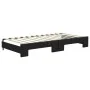 Trundle sofa bed black fabric 100x200 cm by vidaXL, Beds and slatted bases - Ref: Foro24-3196585, Price: 260,63 €, Discount: %