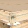 Central sectional sofa with gray impregnated wood cushions by vidaXL, Modular outdoor sofas - Ref: Foro24-3074510, Price: 86,...