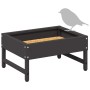 Comedero para Aves Negro 80 x 28 x 13.5 cm