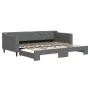Sofá cama nido tela gris oscuro 90x200 cm de vidaXL, Camas y somieres - Ref: Foro24-3197427, Precio: 254,78 €, Descuento: %