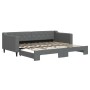 Sofá cama nido tela gris oscuro 90x200 cm de vidaXL, Camas y somieres - Ref: Foro24-3197427, Precio: 255,67 €, Descuento: %