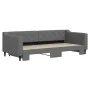 Sofá cama nido tela gris oscuro 90x200 cm de vidaXL, Camas y somieres - Ref: Foro24-3197427, Precio: 254,78 €, Descuento: %