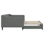 Sofá cama nido tela gris oscuro 90x200 cm de vidaXL, Camas y somieres - Ref: Foro24-3197427, Precio: 254,78 €, Descuento: %