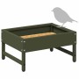 Comedero para Aves Verde Oliva 80 x 28 x 13.5 cm