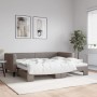 Sofá cama nido tela gris taupe 90x200 cm de vidaXL, Camas y somieres - Ref: Foro24-3196581, Precio: 255,43 €