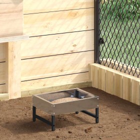 Comedero para Aves Plateado 80 x 28 x 13.5 cm Acero Galvanizado