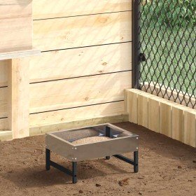 Comedero para Aves Plateado 80 x 28 x 13.5 cm Acero Galvanizado