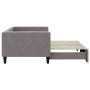 Ausziehbares Schlafsofa, taupegrauer Stoff, 90 x 200 cm von vidaXL, Betten und Lattenroste - Ref: Foro24-3196581, Preis: 249,...